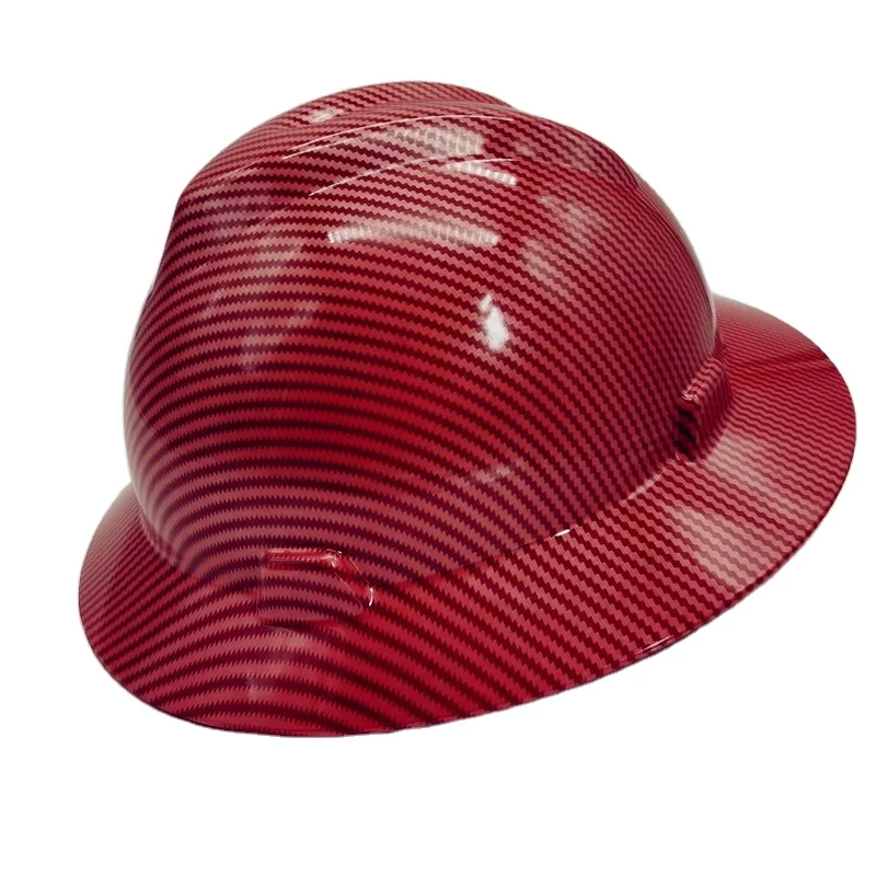 Cascos de carbon construction industry Type 1 class c hard hat carbon fiber full brim safety helmet