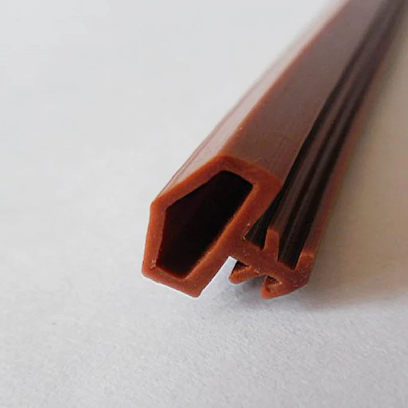 High Elasticity Free Mold Width 8-12mm  Brown PVC/TPE Seal Sealing Strip for Doors