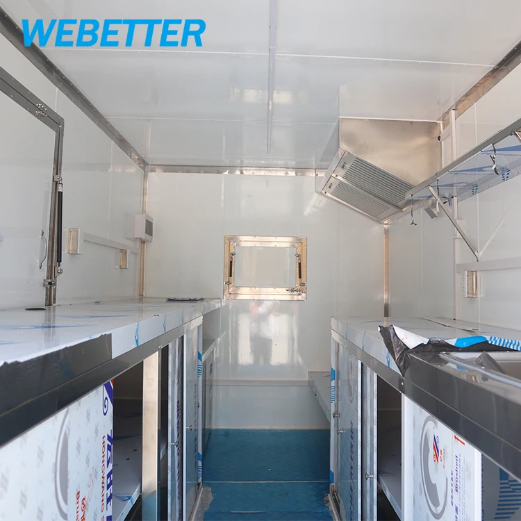WEBETTER Customized Food Trailer With Equipments Street Cotton Candy Food Truck Hamburger Vintage Concession Food Trailer