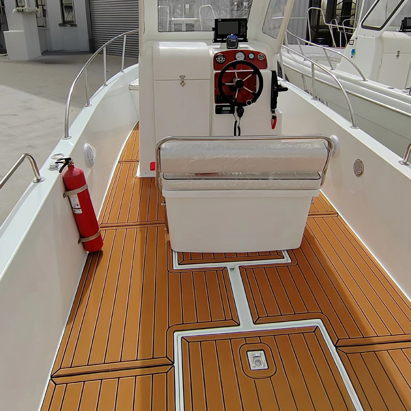 Durable EVA Foam Decking Non-Slip Marine Grip Floor Surfacing Waterproof Artificial Teak Sheet Boat Mat Brushed