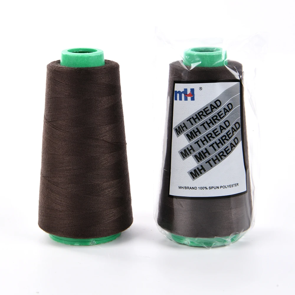 40s/2 100% крученая полиэфирная швейная нить 50g конусная Кения для промышленных