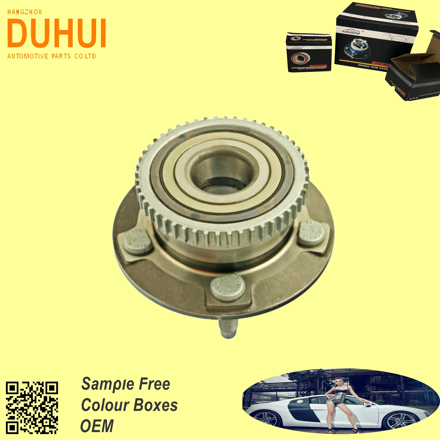 AUTOROUND 513076 Front Wheel Bearing Hub A13333K3625 Fit for Thunderbird