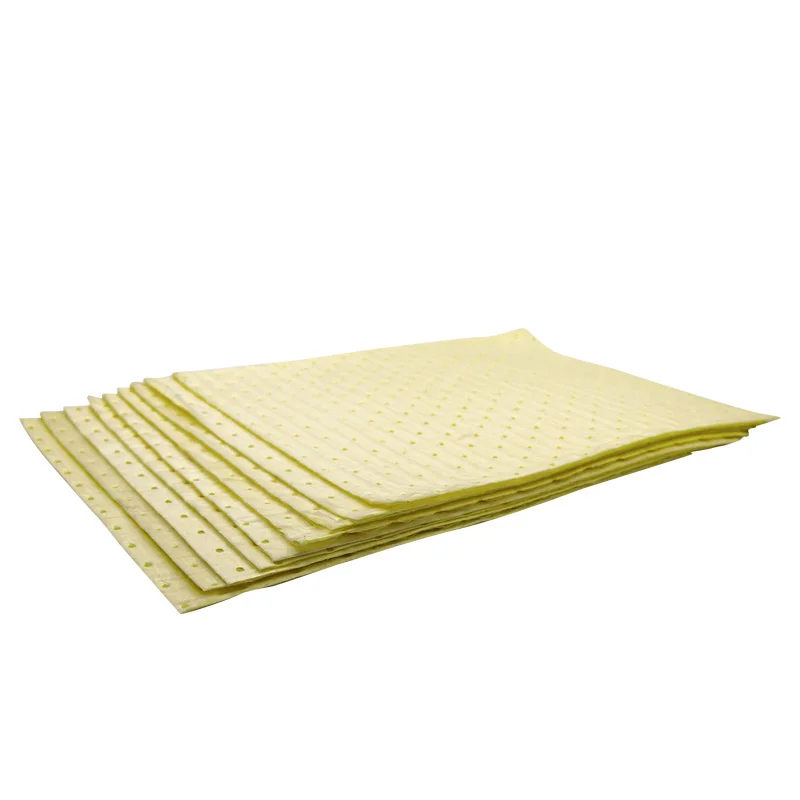Pro-environment Yellow Color Chemical Absorbent Emergency Hazmat Spill Pads Mat