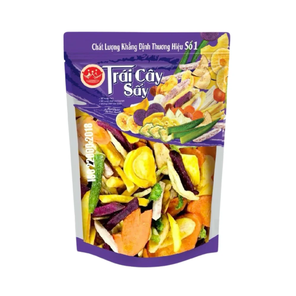 Customized Service High Quality Healthy Food 12 Kinds of Fruits & Vegetables Mixed Cripsy Snacks Top Product in Vietnam