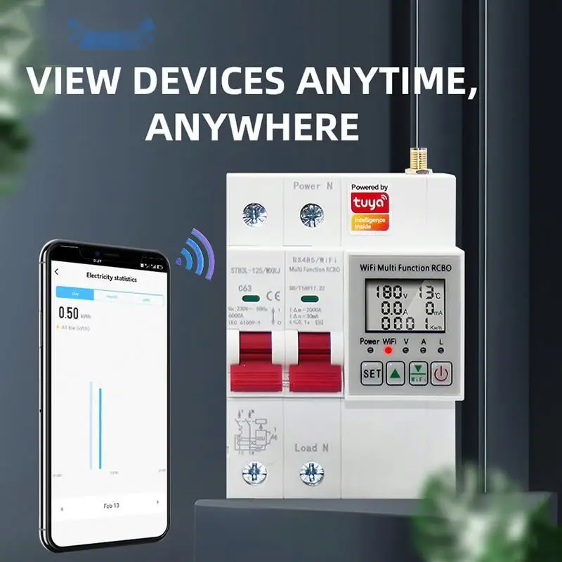 New design wifi smart circuit breaker 100 with great price