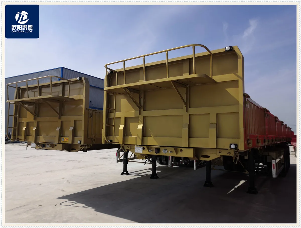 OYJD Trailers 20ft 40ft Brake System thicken sidewall with twist locks semitrailer use roll steels rubbers cements