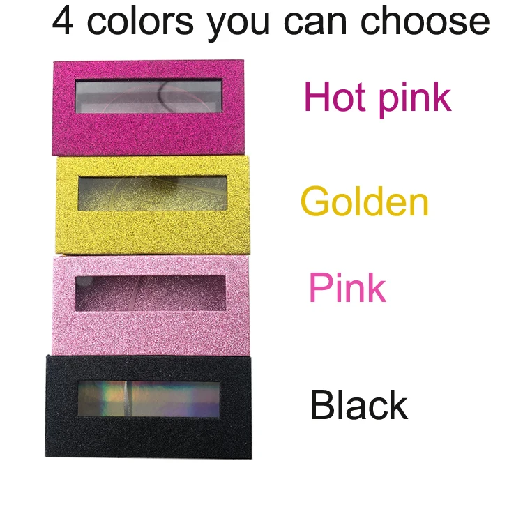 Customized Lashes Package Branding And Logo Eyelash Packaging Box Empty 25MM Lashes Glitter Lash Box