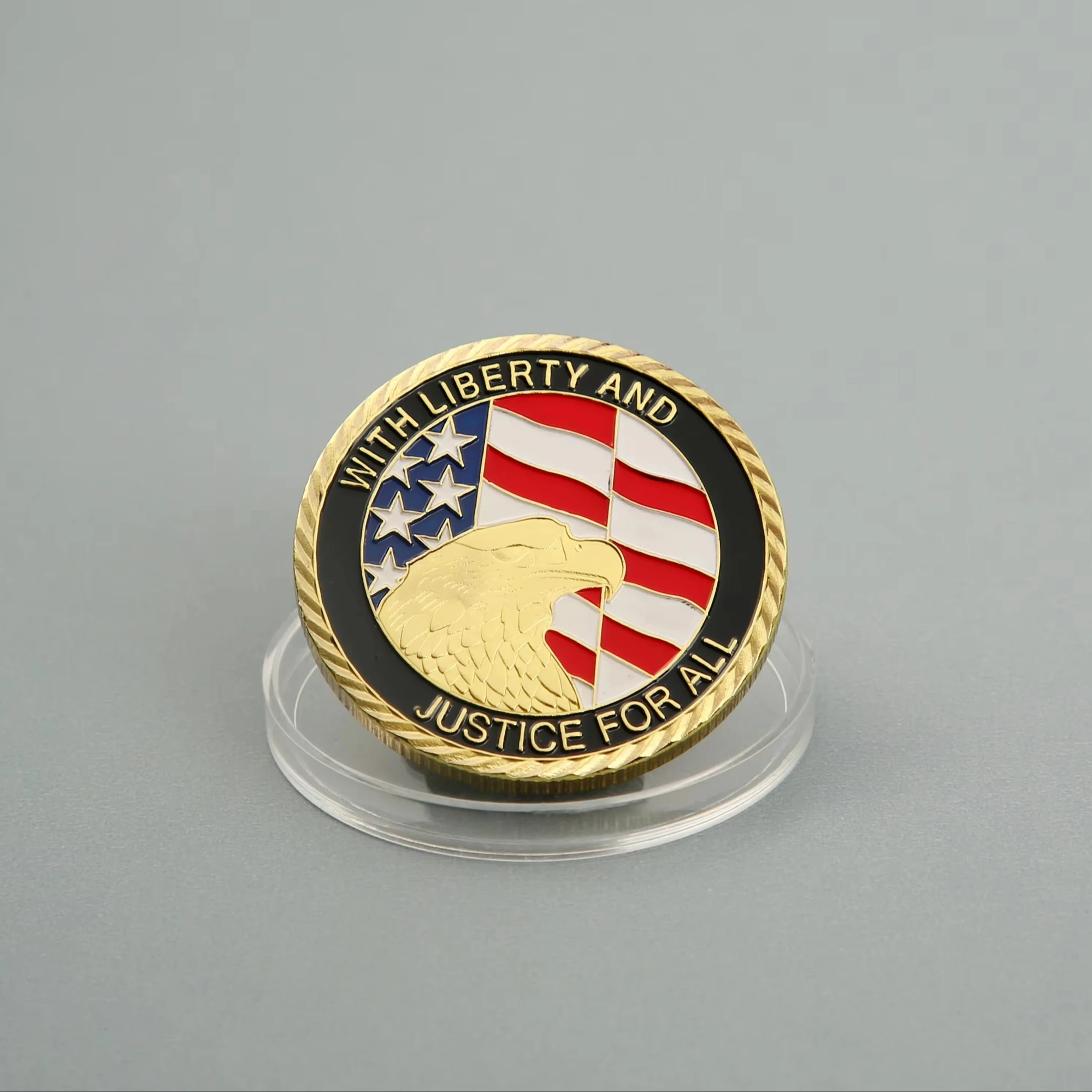 Twin Towers World Trade Center Commemorative Medal Eagle Souvenir Collection Plated Iron Alloy Copper Zinc Plastic Model Masonic