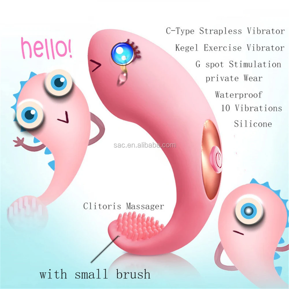 Wireless Remote Control Egg G Spot Panties Massager Invisible BrushTail Clitoris Stimulation Wearable Sex Toys Women Vibrator