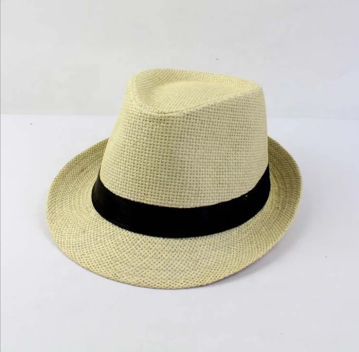 Cheap Promotional Paper Fedora Straw Hats Fashion Men Women Straw Hat Fedora factory price