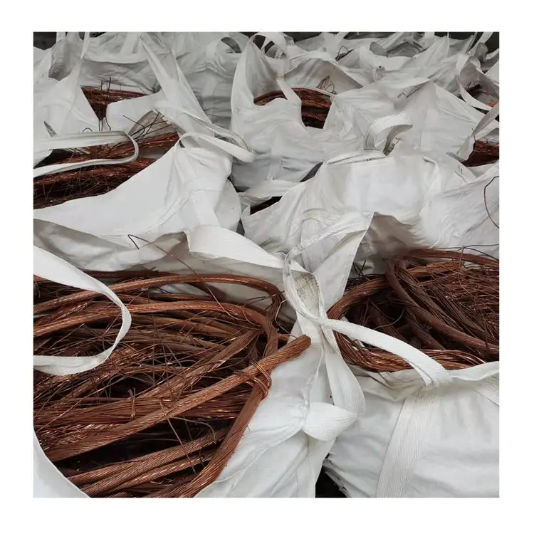 Manufacturers sell amber high purity copper scrap wire 99.99% high quality bare copper scrap wire
