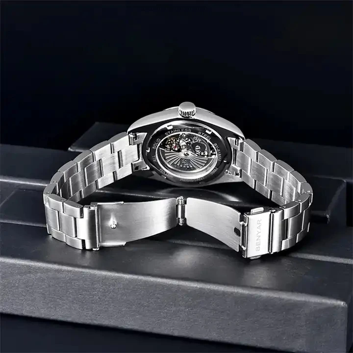 BENYAR 5185 Новые Роскошные Мужские механические наручные часы 10 бар водонепроницаемые автоматические из нержавеющей стали спортивные для дайвинга мужчин