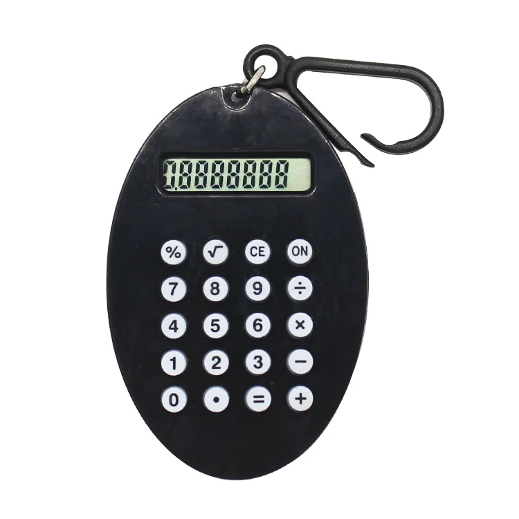 Promotional Gifts Pocket Children 8 Digit Student Mini Keychain Calculator