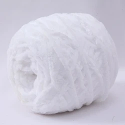 RongMeiXuan 100g Velvet Chenille Polyester Yarn Woven DIY Bright Line Knitting Crochet Chenille Yarn