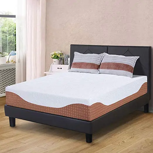 12 Inch Multi-layered I-gel Infused Memory Foam Mattress, Cal King, Mattresses Bedroom Home Furniture Foam and Bamboo King Size