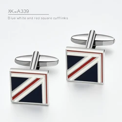 Kaidvll Mens Cufflink Golden Silver Color 32 Choice Square Round Design High-grade Cufflinks Trendy Cufflinks For Mens