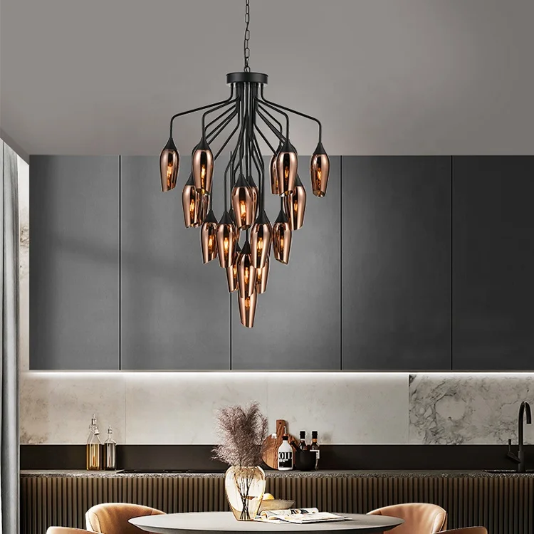 China Manufacturer Kitchen Island Decor Lustr Nirdic Indoor Ceiling Lamps  Modern Led Chandeliers Lighting Luminaires Suspendus