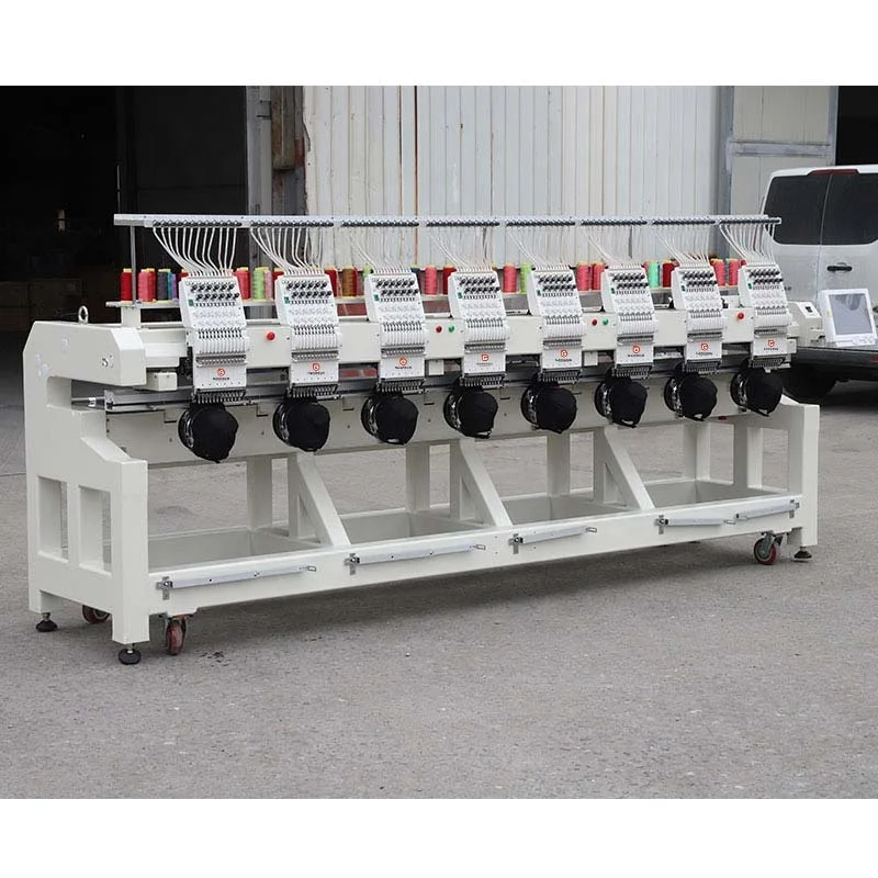 Computerized 8 9 Color Head Cabezales 15 Agujas Dtextil Mu Quina Maquina Bordadora Segunda Mano Embroidery Machine Price