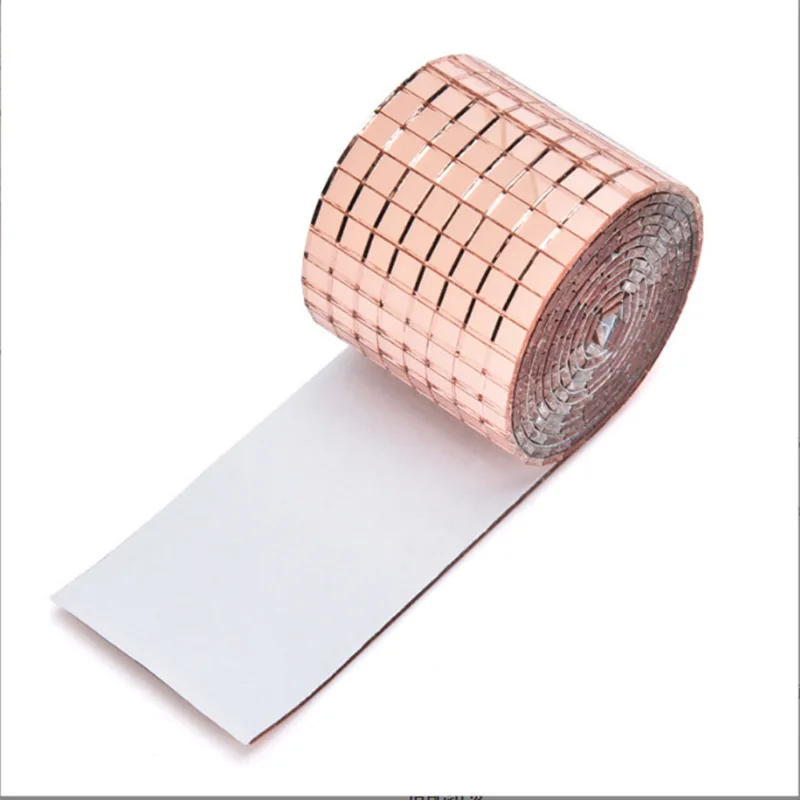 Square Glass Mirrors Mosaic Tiles Mirror Mosaic Stickers for Craft, DIY Indoor Decoration Disco Balls Tiles
