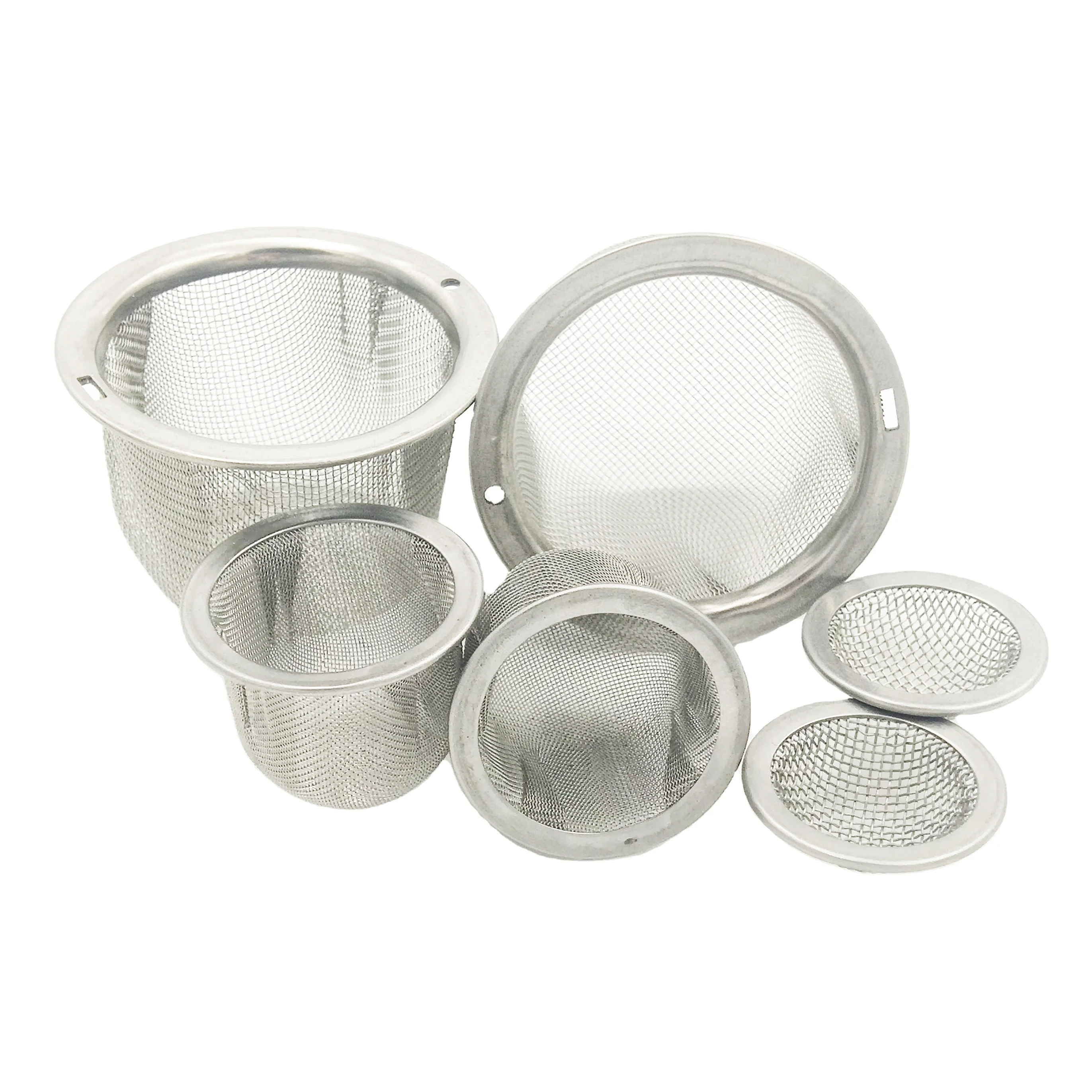 Высококачественное многоразовое ситечко из нержавеющей стали размером 1/2 дюйма, сетчатый фильтр для чаши, чая и кофе