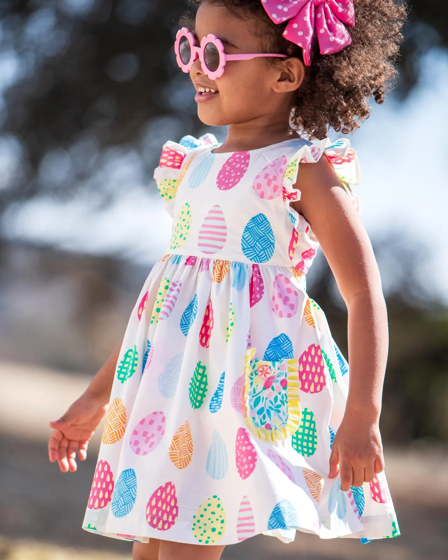 Summer new fashion Soft Bamboo Viscose baby Girl Ruffled Cap Sleeve Twirl Dress