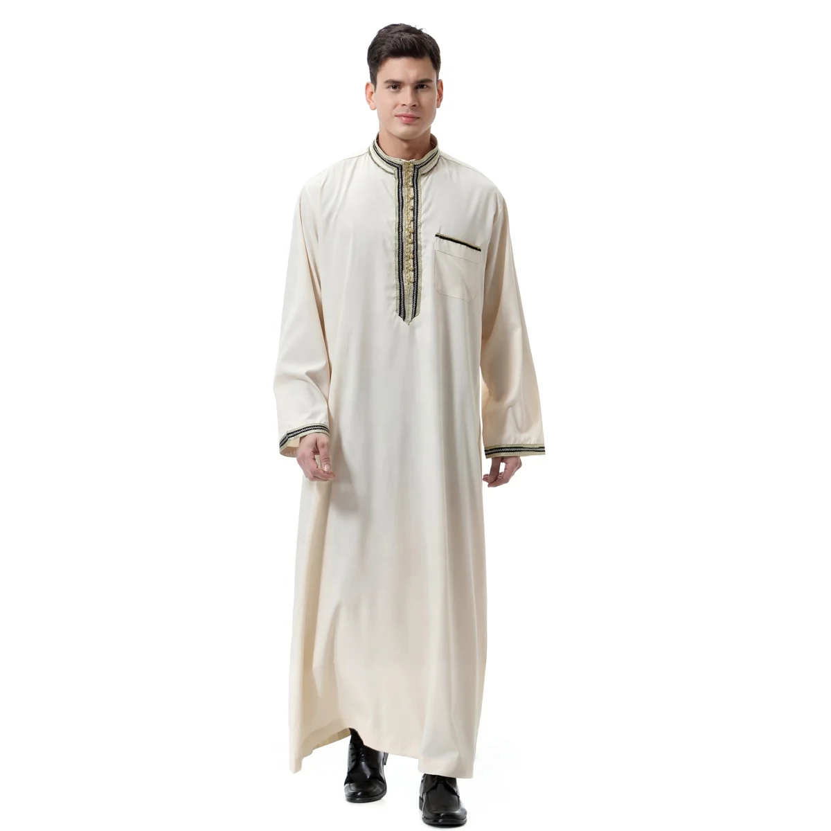 custom plus size kanzu men arabic thobes soft comfortable turkish Caftan robes islamic muslim clothing
