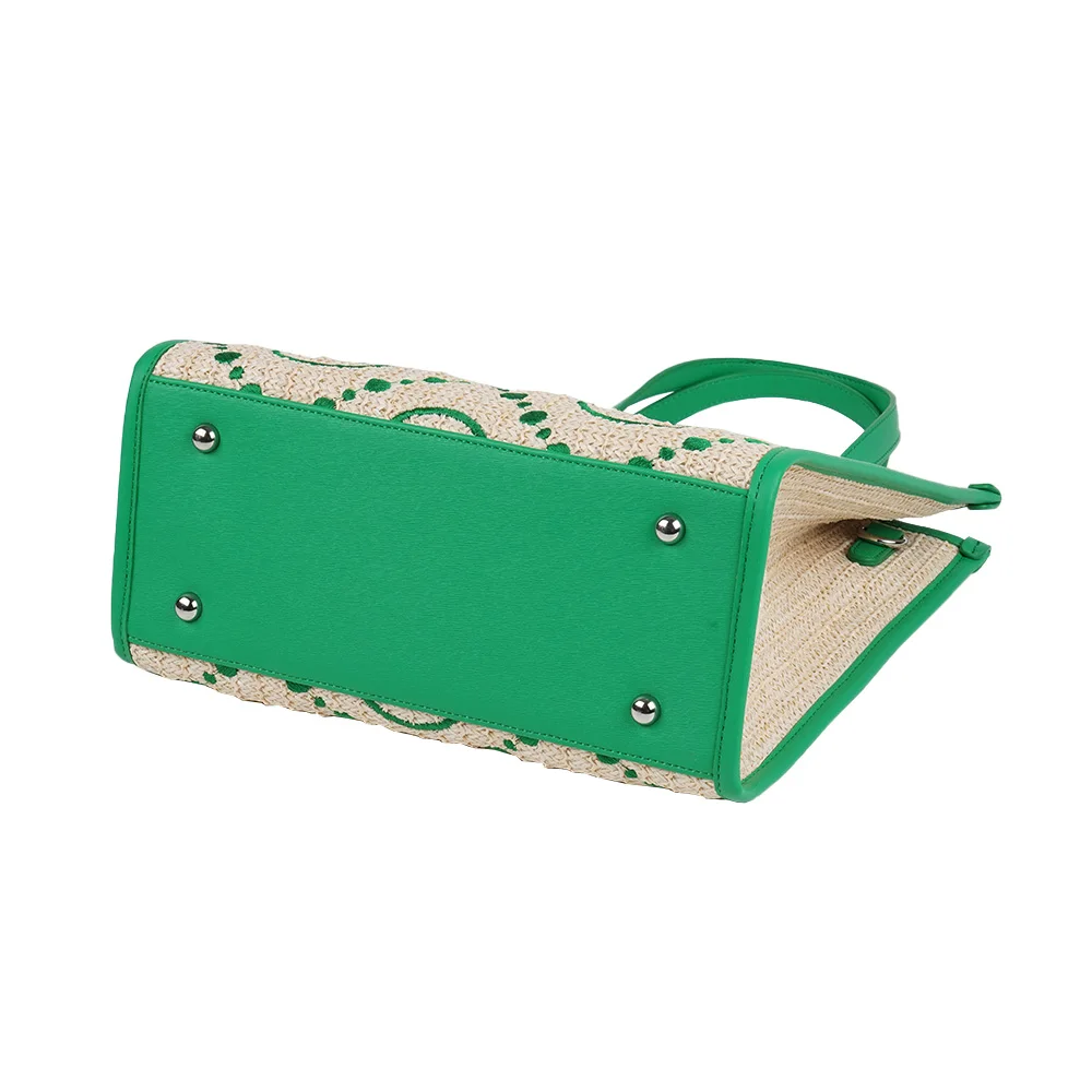 2022 женские сумки, вязаная холщовая Женская сумка через плечо с вышивкой и принтом