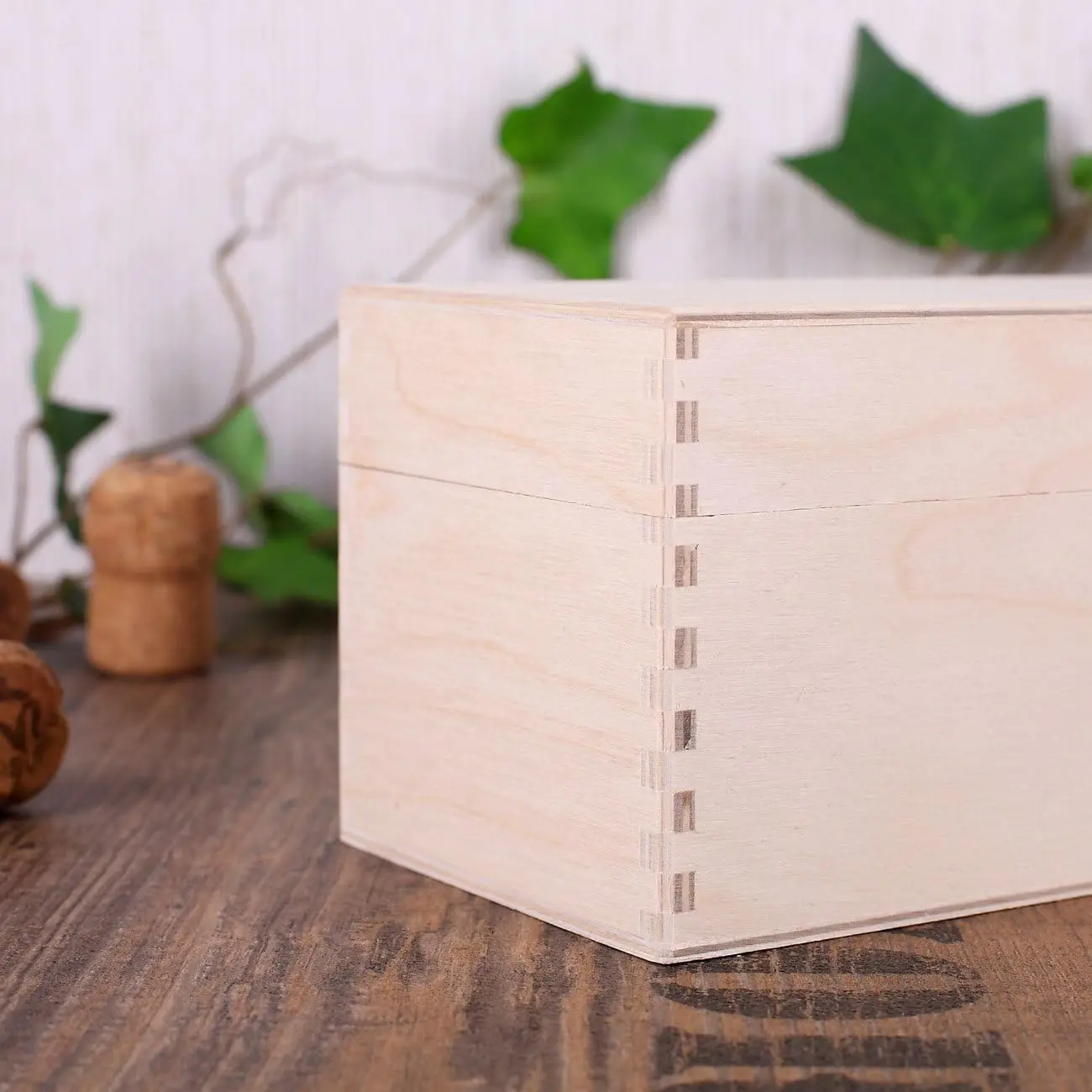 Creative Deco Wine Box Wooden Box Photo or Logo Personalised Wine Box for 1 Bottle with Lid and Closure