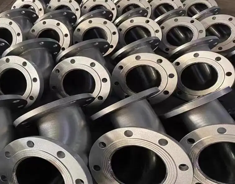 OEM ODM Customized Stainless Steel Forged Elbow Tube Fittings 90 Degree Double Head Welding Flange Elbow Pipe Fittings