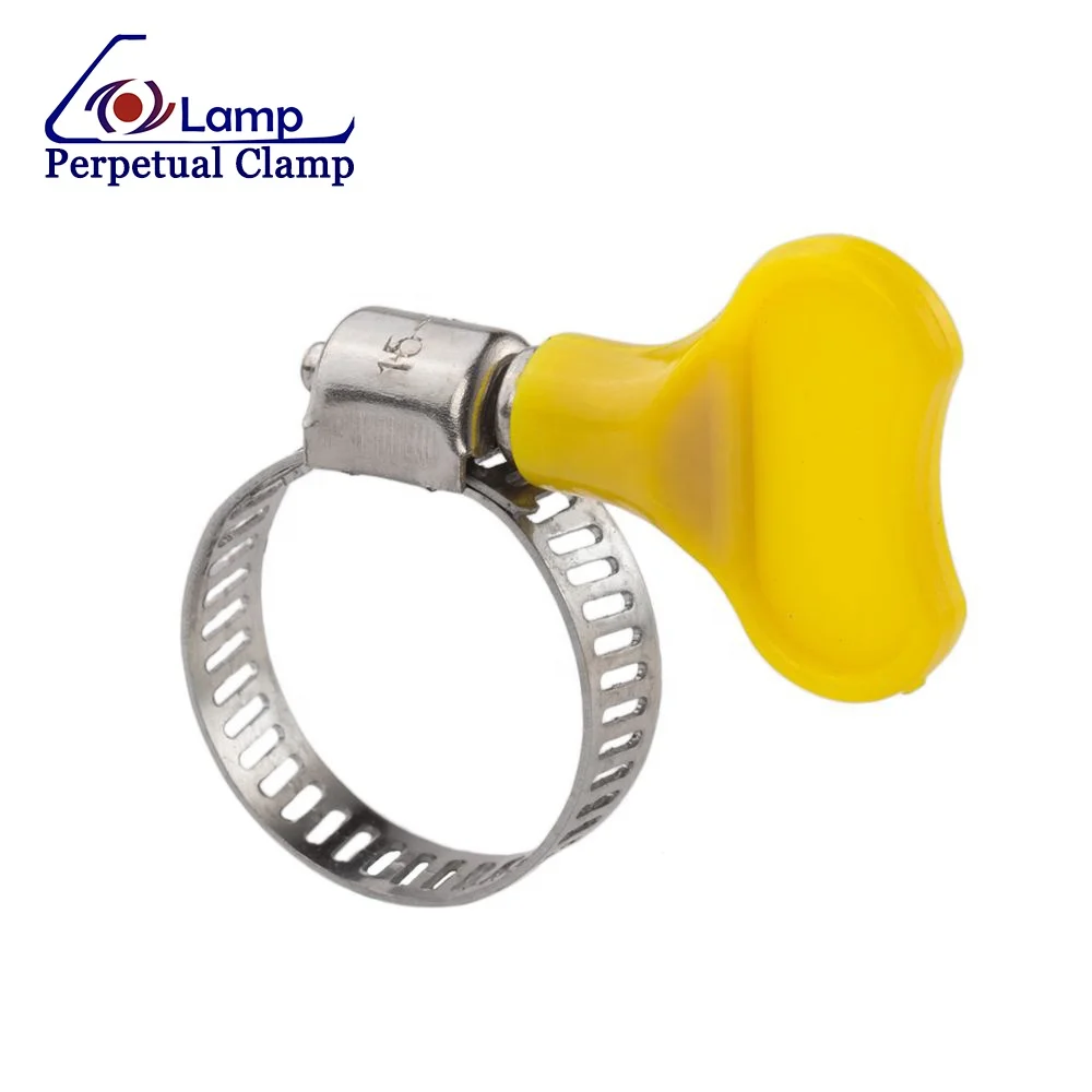 Perforated Band Gas Pipe Clip Bar Clamp With Plastic Handle