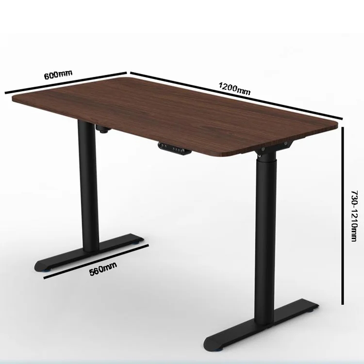 stand up high speed electric height adjustable smart monitor executive office computer laptop 2 legs desk frame commercial