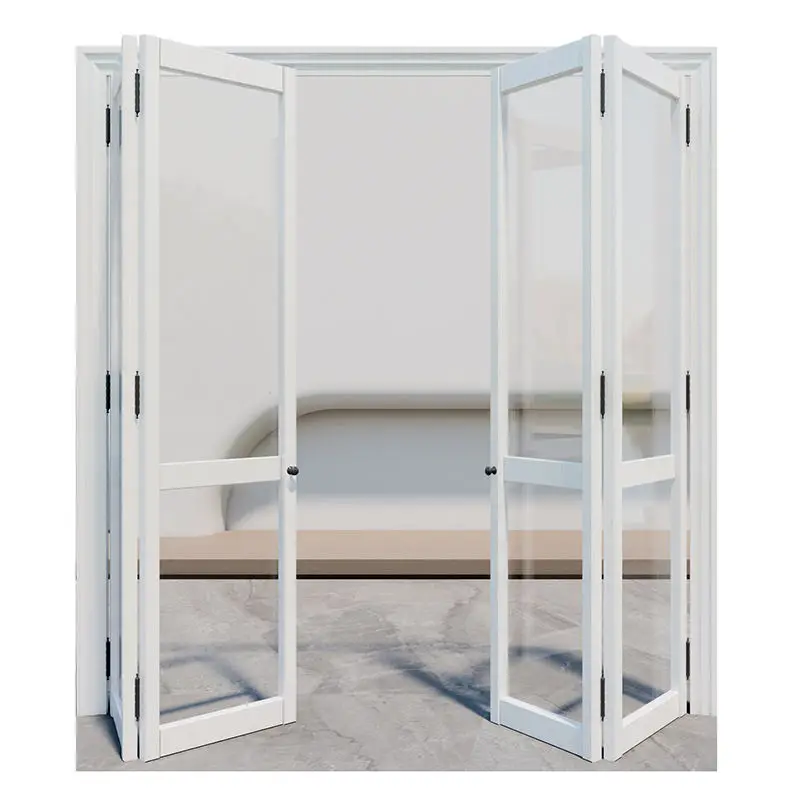 Support customization no sensor indoor installation pvc accordion floding door