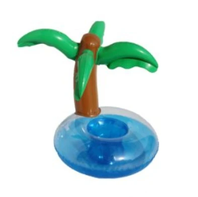 2024 New Arrival Durable Round Shape Floating Lounge Chair Pool Inflatable Floating Swimming Pool Water Chair With Cup Holder