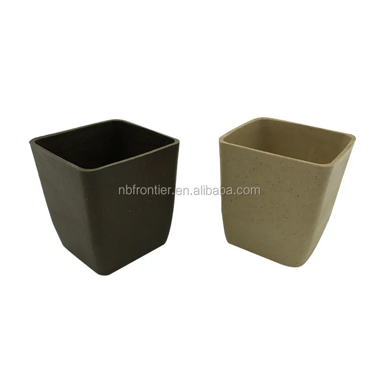 Eco-friendly Garden Bamboo Fiber Planter Cheap Plant Flower Pots