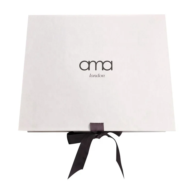 25x12.5x6cm White Linen Paper Women Bikini Box Women Underwear Box