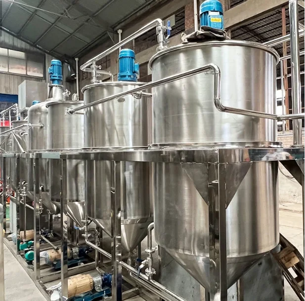 Soybean Oil filtering Machine avocado   animal Oil Refinery Machine canola oil refinery machine