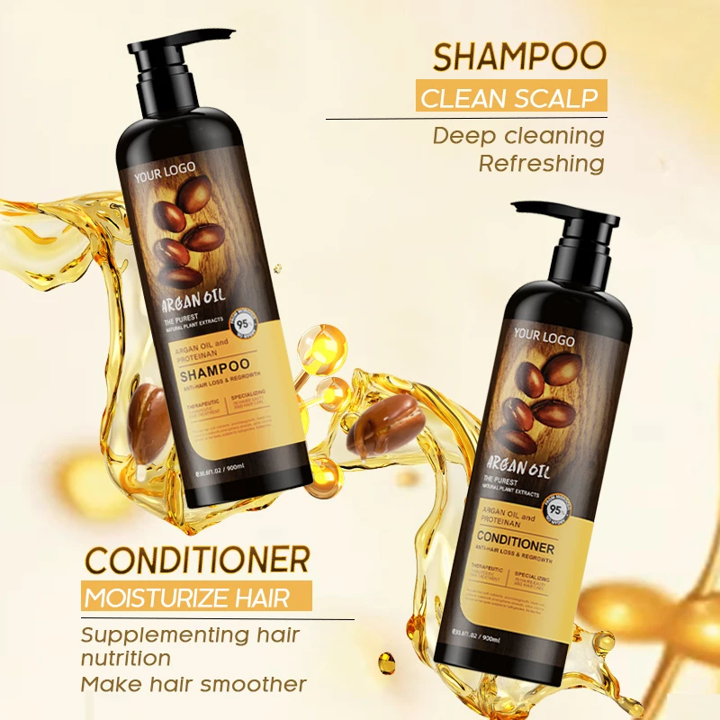 Lanaya Sulfate Free Shampoo Dht Blocker Complex Hydrating Ginger Hair Growth Biotin Shampoo and Conditioner Set