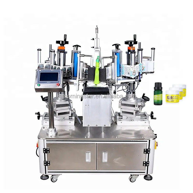 Automatic Can self adhesive pet water 10ml bottle labeler labeling machine bottle sticker