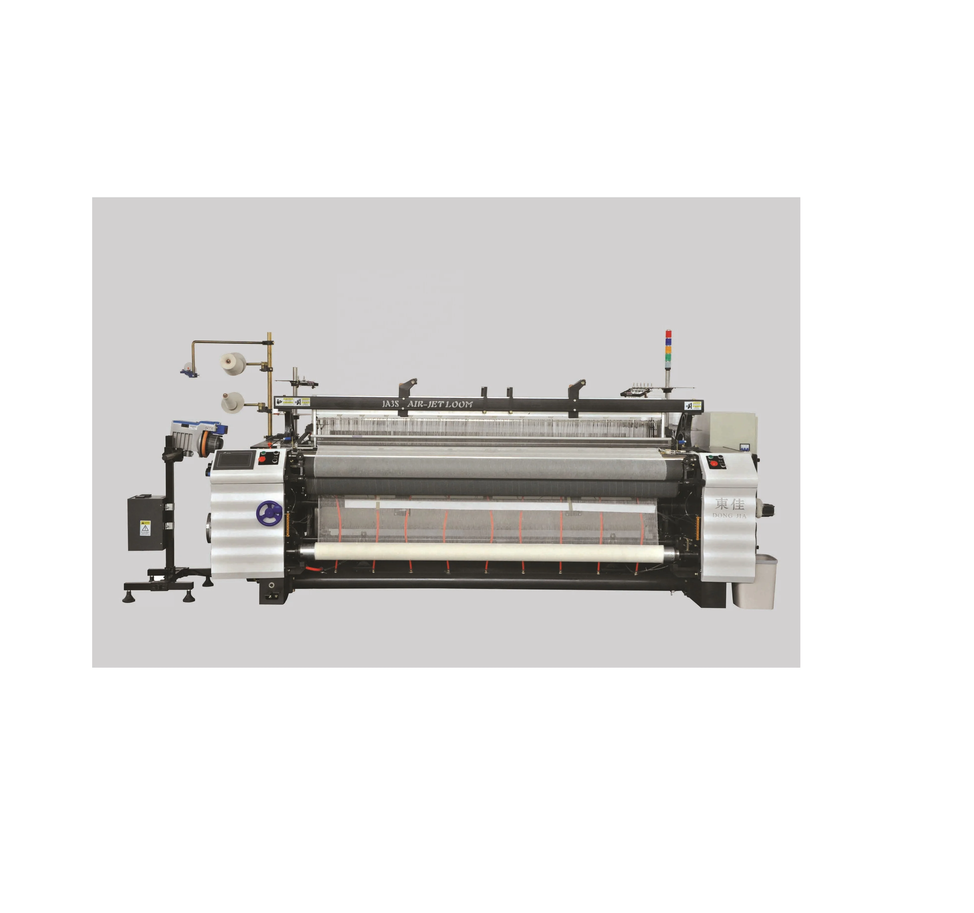 Air jet loom for medical gauze weaving machine