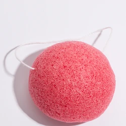 Собственная торговая марка, 100% натуральная губка Konjac для очистки тела и лица, Экологически чистая губка для мытья лица Conjac