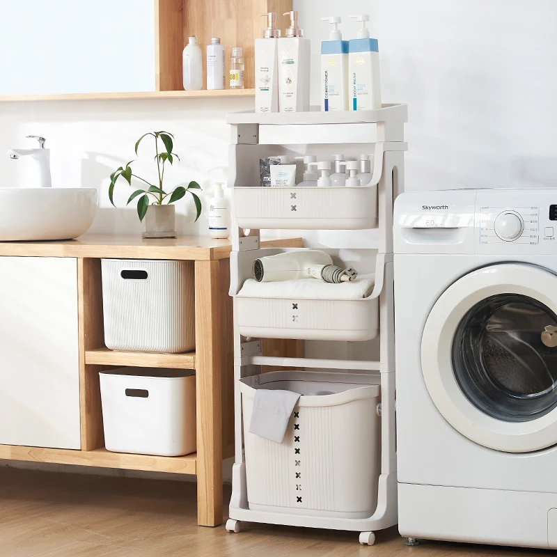 GREENSIDE Multi layer Simple Design Storage Basket Multifunctional Plastic Storage Holders & Racks