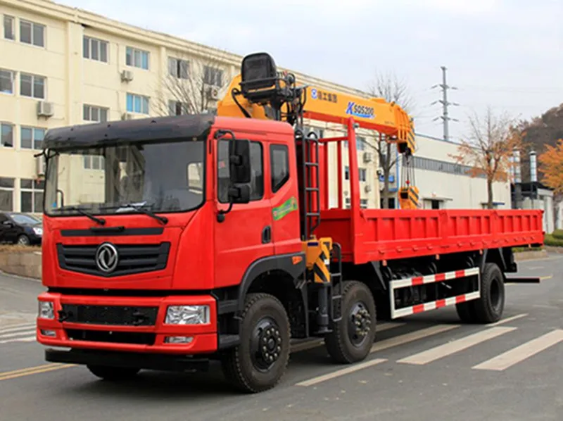 
6x4 Truck crane mounted Telescoping Boom hydraulic Crane with 10 ton boom truck crane 