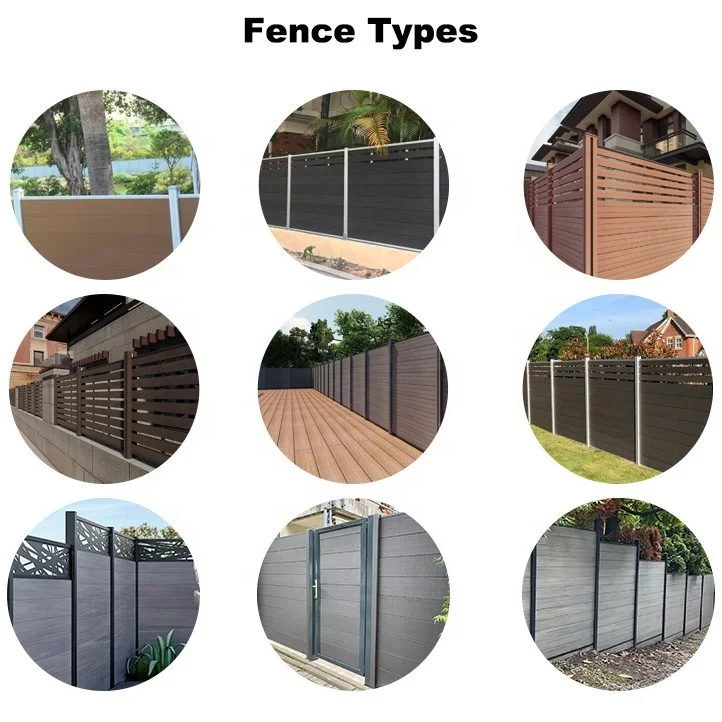 Customized Garden Composite Fencing Designs 6x8 Ft Wpc Fence Panels Panels And Post