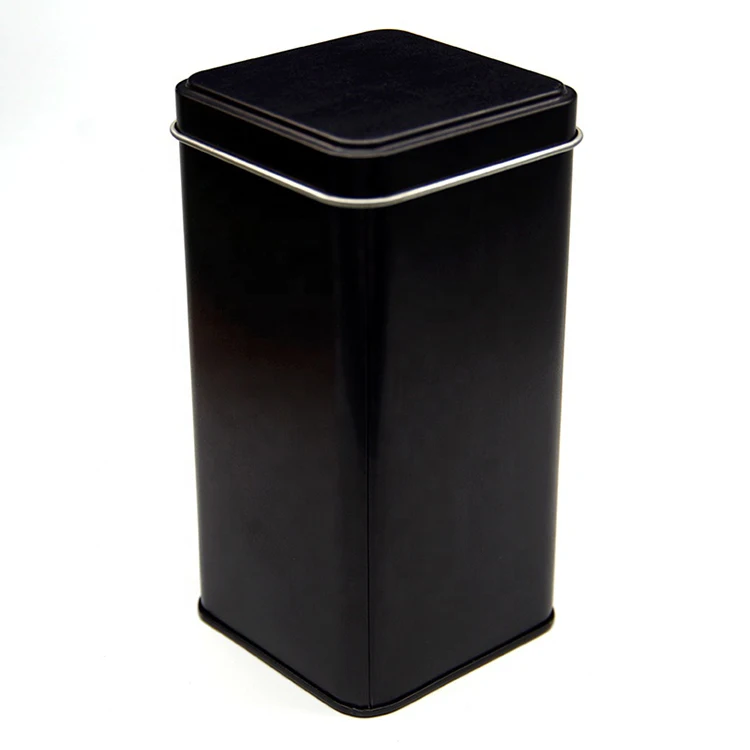 Factory Customized Tea-Leaves Gift Metal Packaging Double Layer Lid Inner Lid Seal Airtight Tea Tin Can With High Quality