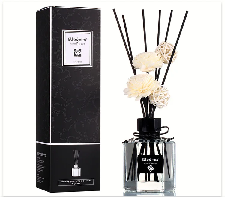 
Wholesale Luxury Custom Glass Bottle Aromatic Essential Oil Scent Stick Reed Diffuser 