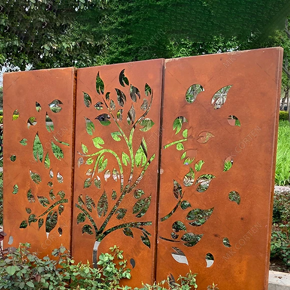 Rusty Corten Screen Steel Corten Screen Manufacturer Garden Screen