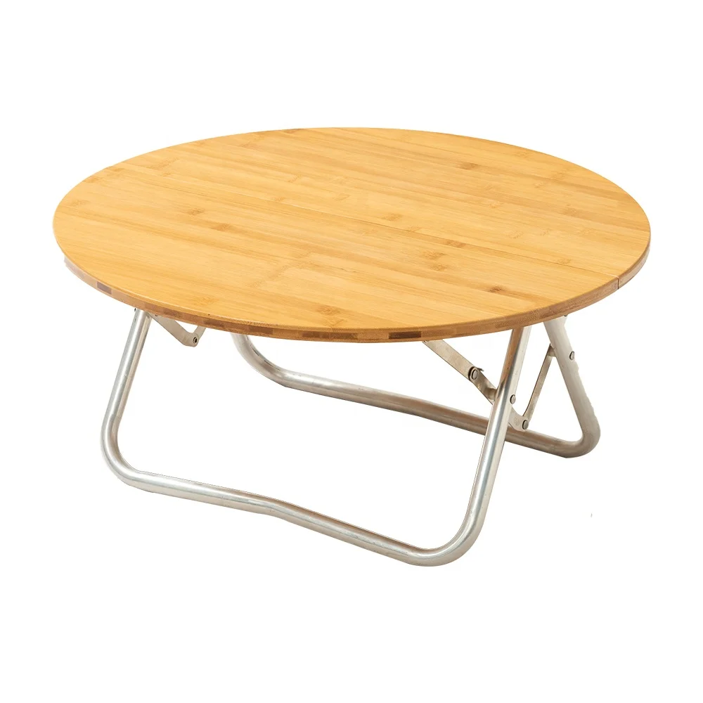 Changzu Outdoor Dining Tables Small Round Square Metal WOOD Folding Outdoor Coffee Table