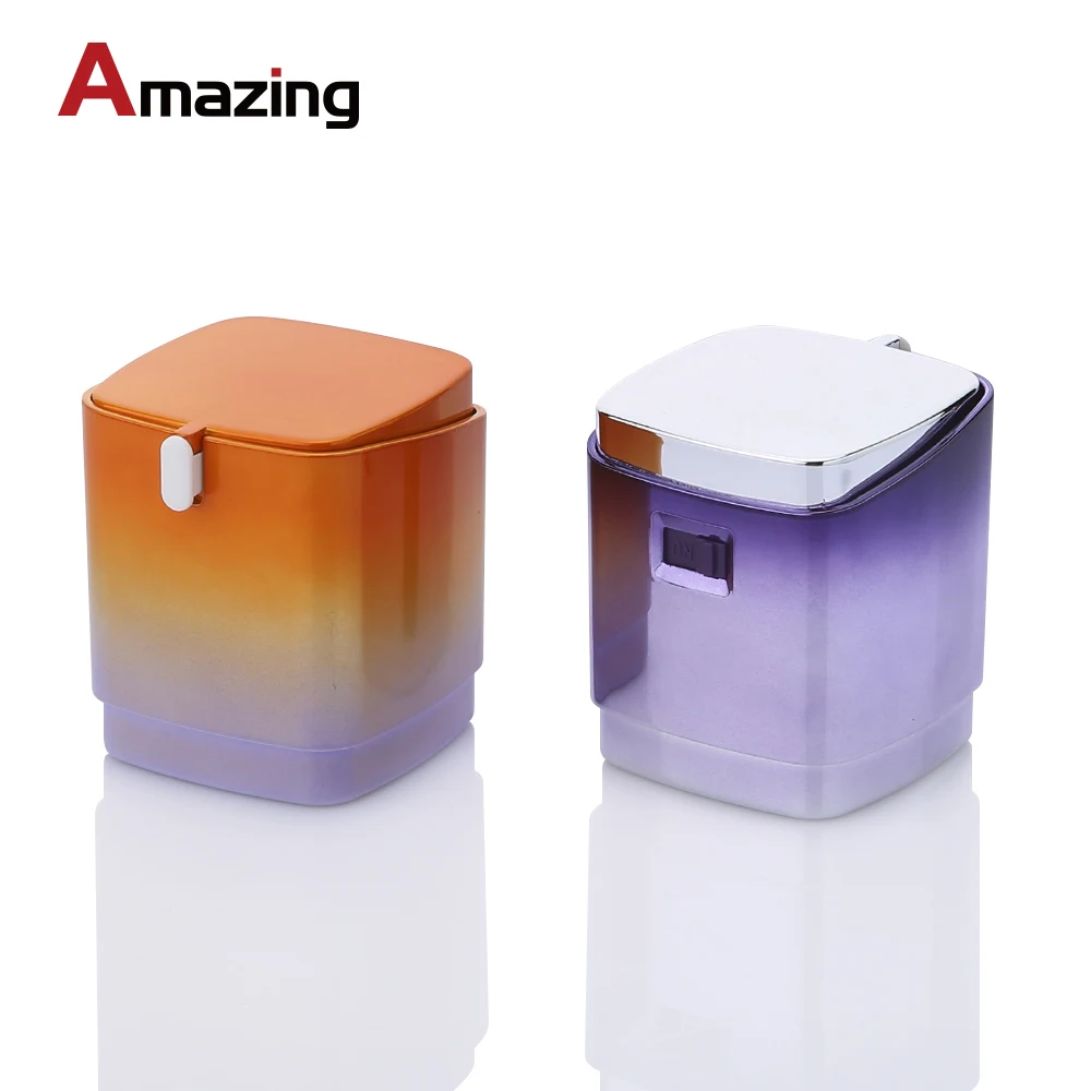 New Designed 50ml Square Lotion Pump Cream Bottle Double Walled Skin Care Packaging with Switch