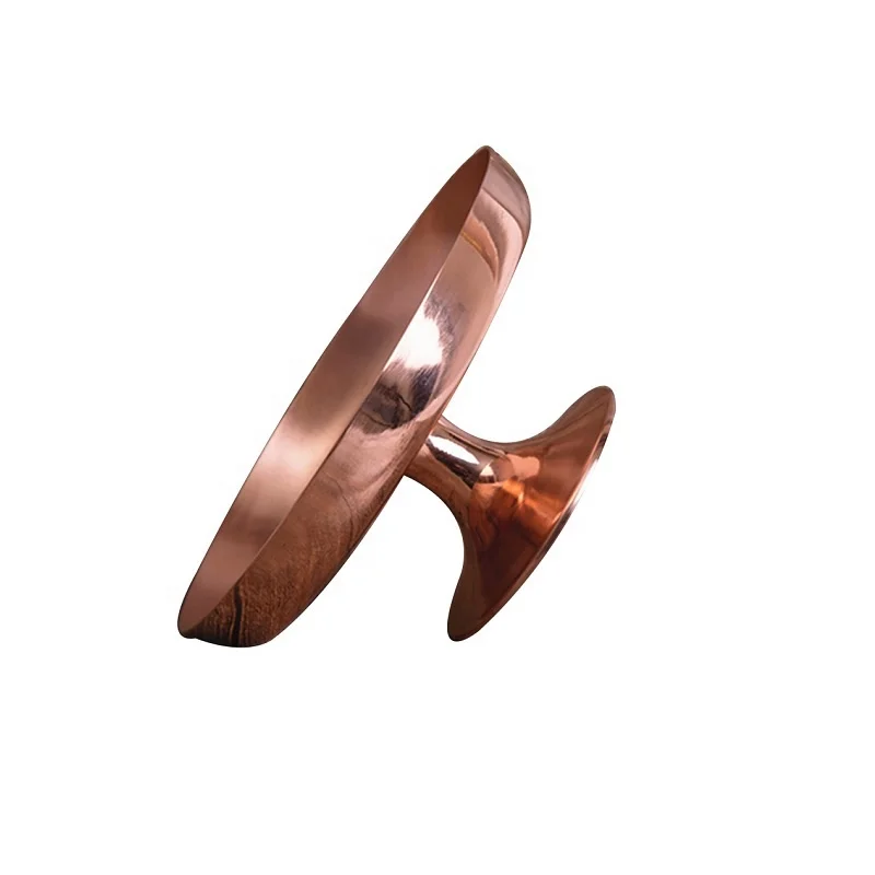 Роскошная металлическая одноуровневая медная подставка для торта, 6 дюймов