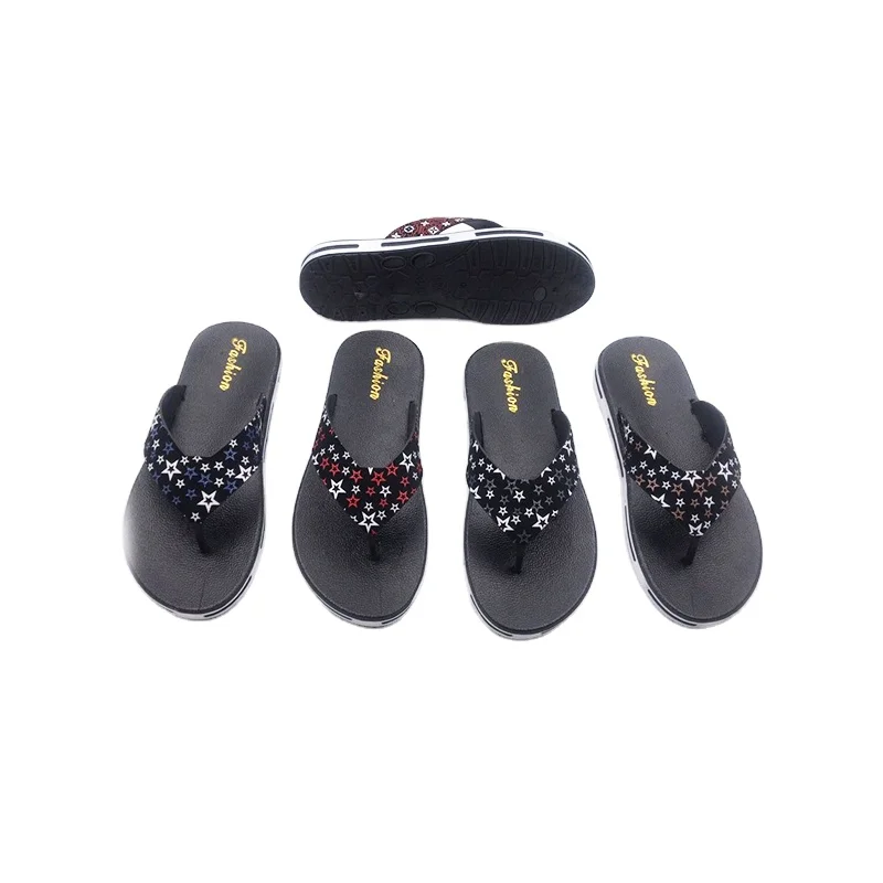 Daily use new fashion designer slippers flat outdoor beach slippers flip flop man shoe